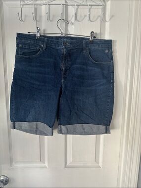 Tommy Hilfiger Dark Blue Denim Cuffed Women’s Shorts
